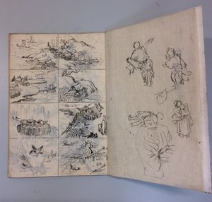 Dessins au pinceau et à l