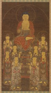 Bouddha Amitabha Amita et les Huit Grands Bodhisattvas, fin de la période Goryeo, milieu-fin du 14ème siècle - Unbekannt