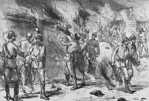 Incendie de Coomassie, vers 1880 - Unbekannt