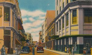 Rue des affaires, Barranquilla, vers 1940