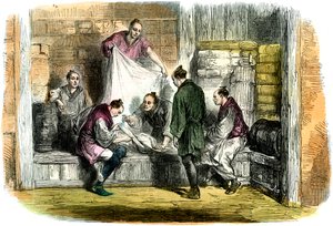 Achat de camelots dans une boutique, Yokohama, Japon, 1865 - Unbekannt