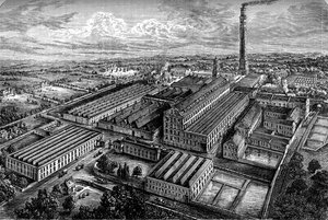 Usines de lin de Camperdown, Dundee, c1880 - Unbekannt