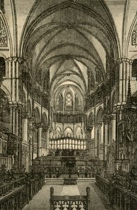 Cathédrale de Canterbury - Le Chœur, 1898
