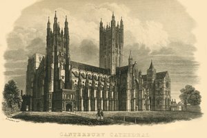 Cathédrale de Canterbury, début-milieu du 19ème siècle - Unbekannt