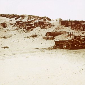 Cantonment dans les dunes, Koksijde, Flandre, Belgique, vers 1914-1918