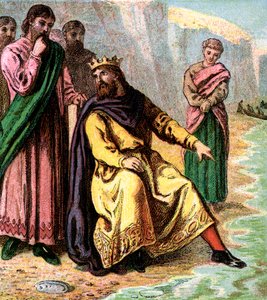 Canute et ses courtisans, 11e siècle, vers 1850 - Unbekannt