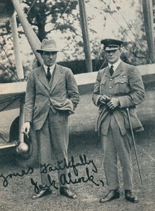 Capitaine John Alcock et Lieutenant Arthur Whitten Brown, aviateurs britanniques, vers 1919 vers 1937 - Unbekannt