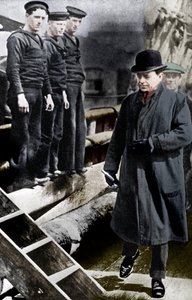 Le capitaine Scott, explorateur polaire britannique, sur le Terra Nova, vers 1900-1910 1936