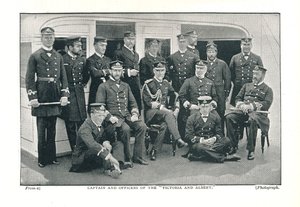 Capitaine et officiers du Victoria et Albert Le Yacht de la Reine lancé en 1855 - Unbekannt