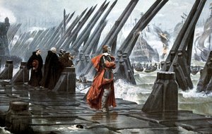 Le cardinal Richelieu au siège de La Rochelle - Unbekannt