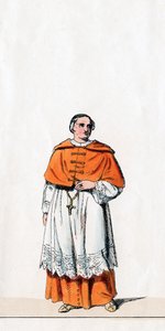Cardinal Wolsey, costume pour la pièce de Shakespeare, Henry VIII, 19ème siècle - Unbekannt