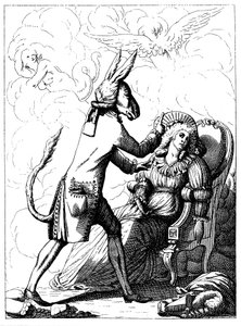 Caricature de Franz Anton Mesmer, vers 1785