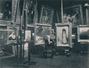 Carolus Duran dans son atelier, vers 1897