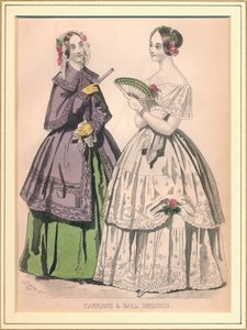 Robes de bal et de carrosse, 19e siècle - Unbekannt