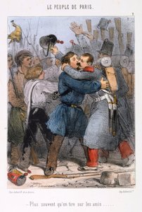 Caricature relative à la Commune de Paris, années 1870 - Unbekannt