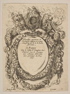 Cartouche avec titre : Nouvelles inventions de Cartouches, XVIIe siècle - Unbekannt