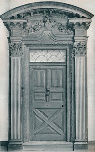 Porte en bois sculpté, début du XVIIIe siècle, 1909 - Unbekannt