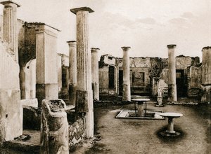 Casa di Marco Olconio, Pompéi, Italie, vers 1900