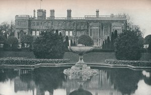 Château Ashby, Northants : Côté sud, avec fontaine - Unbekannt