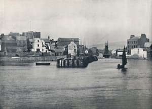 Castletown - Depuis le quai, montrant le château de Rushen, 1895 - Unbekannt
