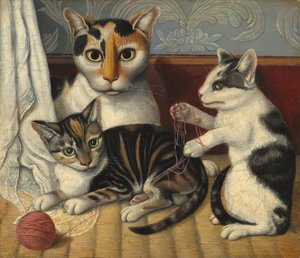 Chat et chatons, vers 1872-1883 - Unbekannt