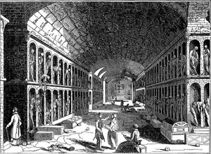 Catacombe du couvent franciscain des Capucins, Palerme, Sicile, 1833