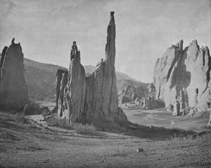 Flèches de la cathédrale, Jardin des Dieux, Colorado, USA, vers 1900 - Unbekannt