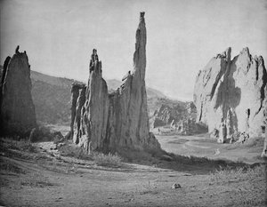 Flèches de la cathédrale, Jardin des Dieux, Colorado, vers 1897 - Unbekannt