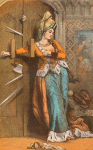 Catherine Douglas barrant la porte, 15ème siècle, vers 1910 - Unbekannt