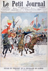 Cavalcade de troupes indigènes lors de la visite du Président Loubet en Algérie, 1903 - Unbekannt