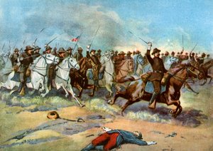 Charge de cavalerie par les réguliers américains, Guerre hispano-américaine, 1898 - Unbekannt