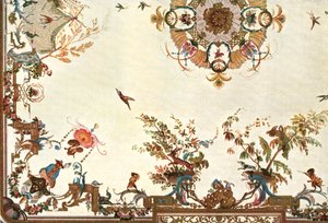 Plafond dans la Grande Singerie, Château de Chantilly, France, 1928