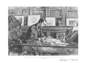 Célébrités du jour - Lord Randolph Churchill, M.P., 1885 - Unbekannt