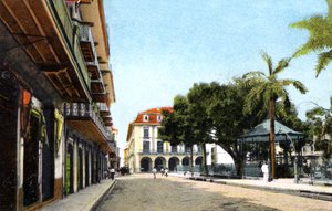 Central Park et Canal Building, Panama City, Panama, c1920s - Unbekannt