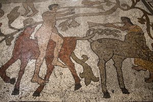 Mosaïque de la nef centrale sur le sol du duomo d