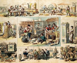 Industrie de la céramique, vers 1870