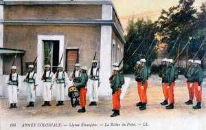 Relève de la garde, Légion étrangère française, vers 1910