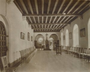 Salle capitulaire, Abbaye de Buckfast, fin 19ème-début 20ème siècle