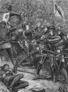 Charge des Écossais à Halidon Hill, 19 juillet 1333, vers 1880 - Unbekannt