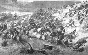 Charge des dix-sept lanciers à Ulundi, 1879, vers 1880 - Unbekannt