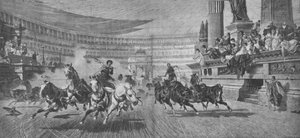 Courses de chars au Circus Maximus à Rome, 19e siècle