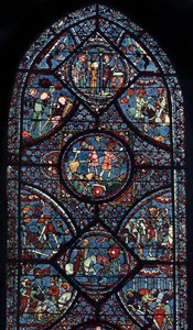 Vitrail de Charlemagne, cathédrale de Chartres, France, vers 1225 - Unbekannt