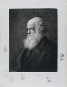 Charles Darwin, naturaliste anglais, vers les années 1860