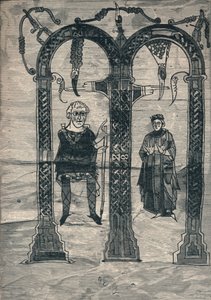 Charlemagne et sa femme, d