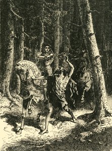 Charles VI dans la Forêt du Mans, 1392, 1890 - Unbekannt
