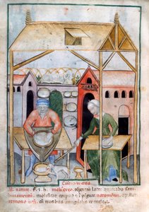 Fabrication de fromage, 1390-1400 - Unbekannt