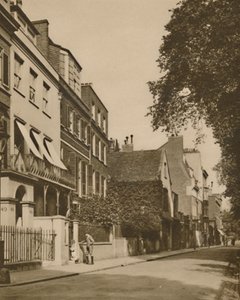 Cheyne Walk, une route discrète surplombant la rivière, riche en souvenirs, c. 1935 - Unbekannt