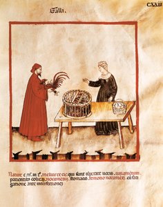 Poulet dans une cage en osier (miniature) - Unbekannt