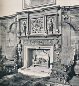 Cheminée dans la grande salle, Castle Ashby, Northampton, 1927 - Unbekannt