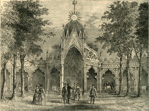 Pavillon chinois dans les jardins de Vauxhall, vers 1878 - Unbekannt